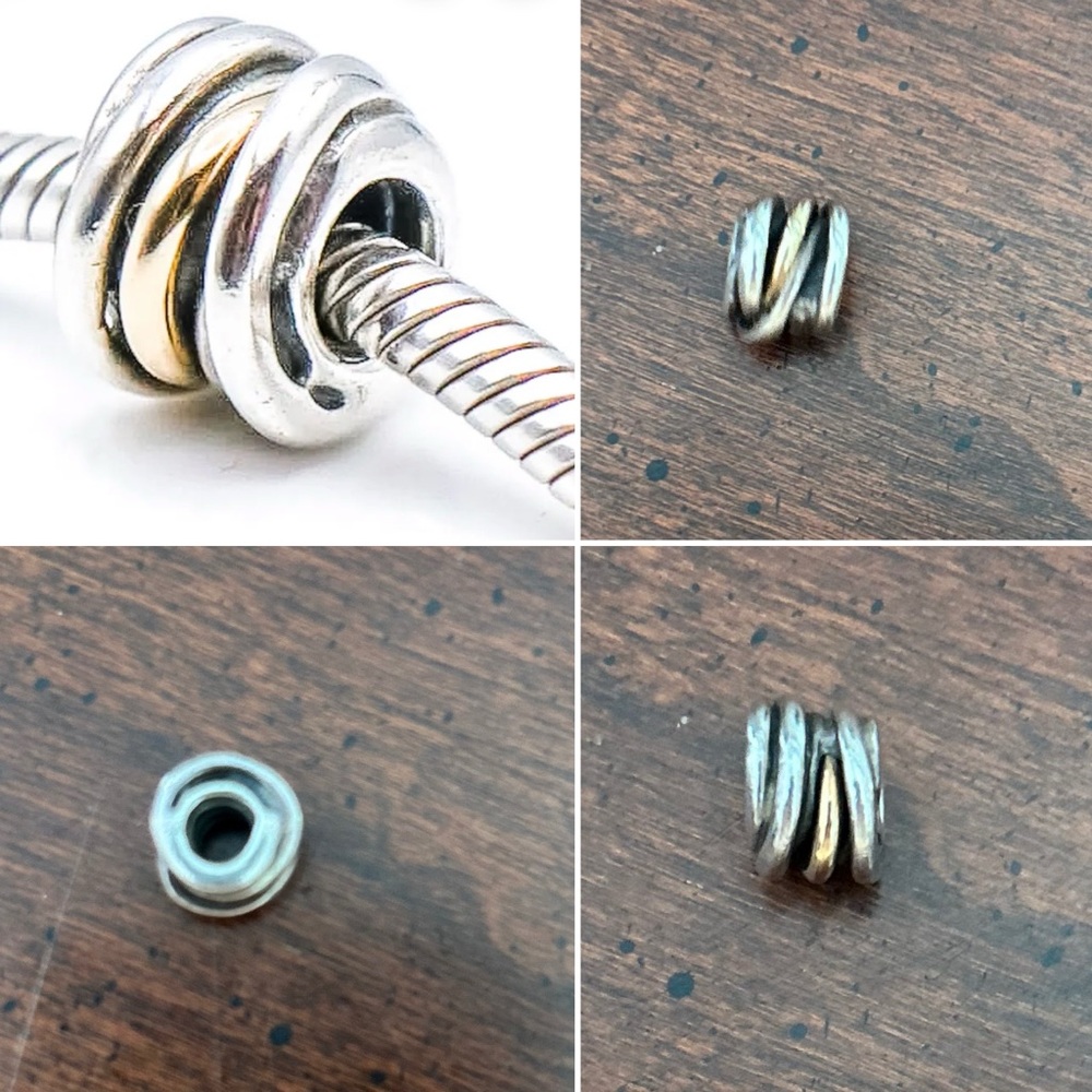 Pandora Two Toned twisting charm